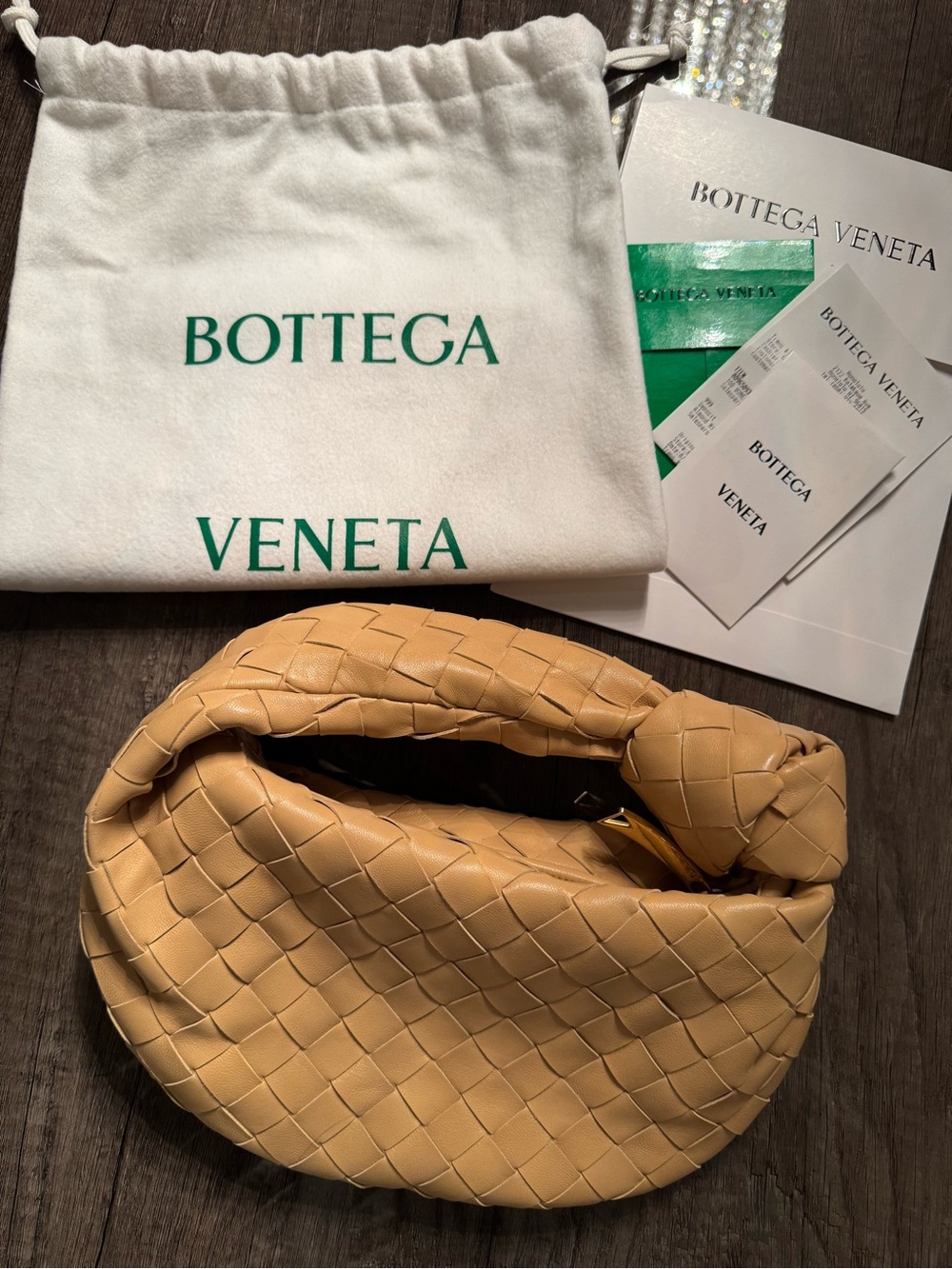 Bottega Veneta Mini Jodie Almond NWT